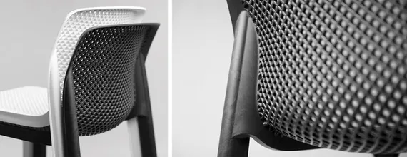 Полубарный стул Net Stool Mini черный