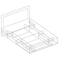 Кровать 1400 (без основания) "Вита