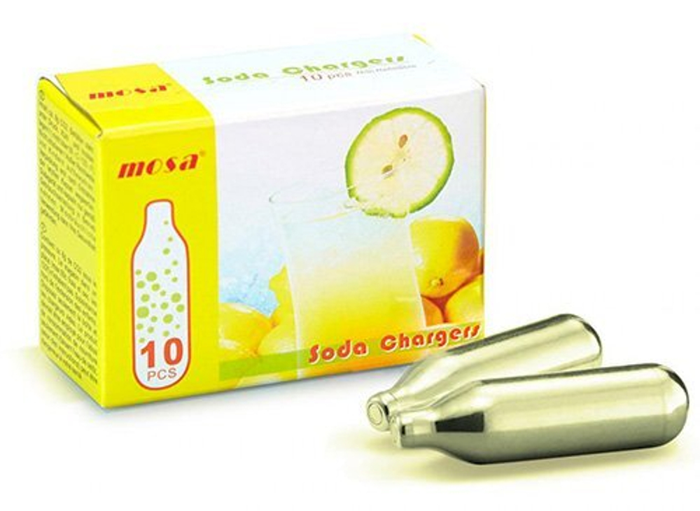 Баллончик для сифона для газирования воды MOSA, 10 штук