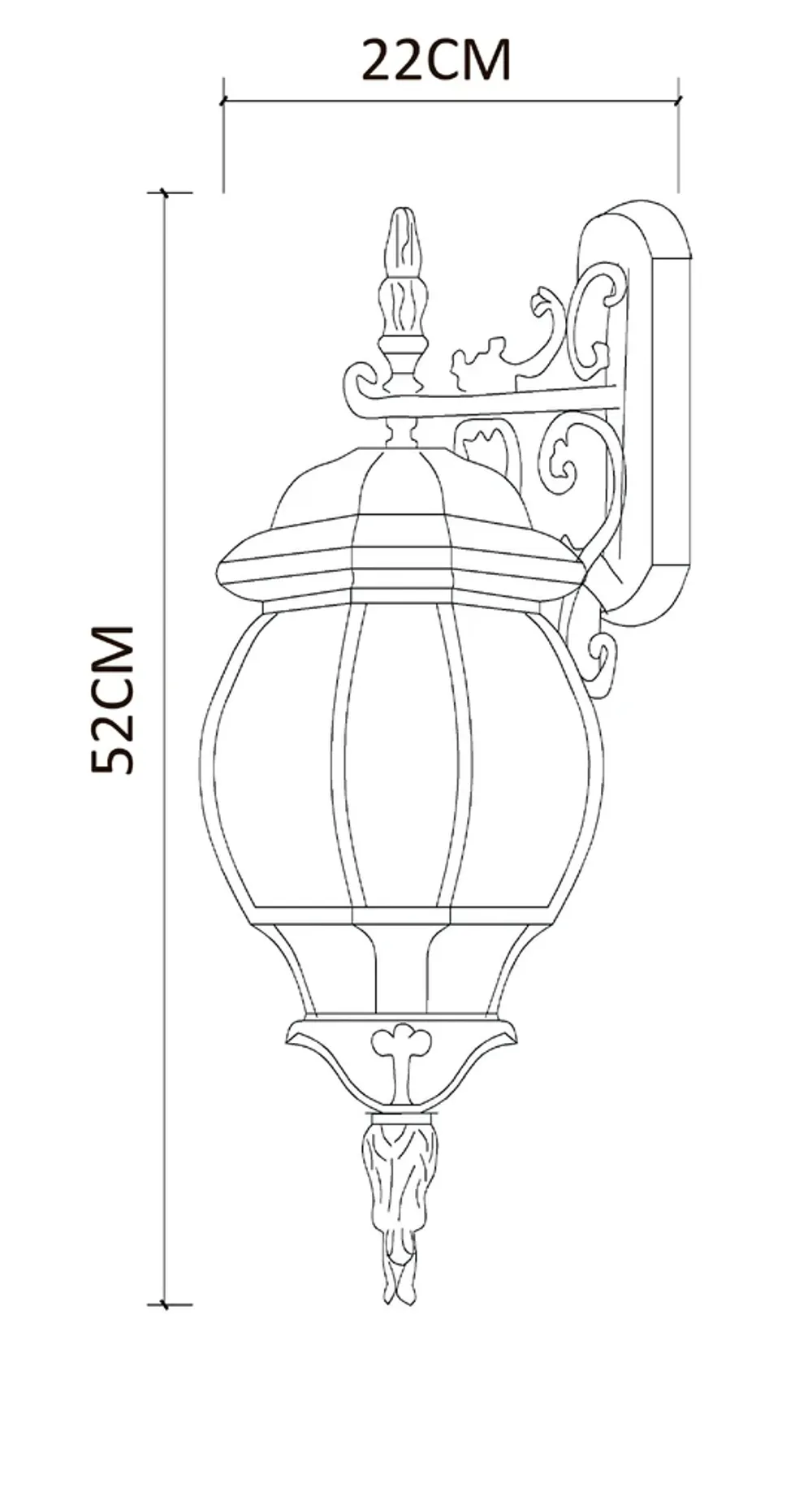 Уличный настенный светильник Arte Lamp