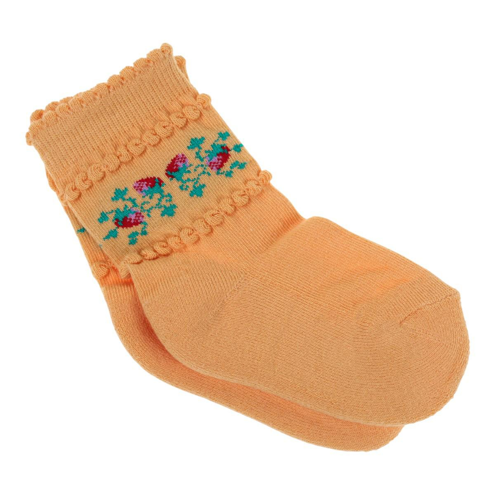 Носки для девочек С11 11р. оранжевый, 1 шт.