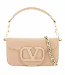 Маленькая сумка на плечо Valentino Small Locò персиковый