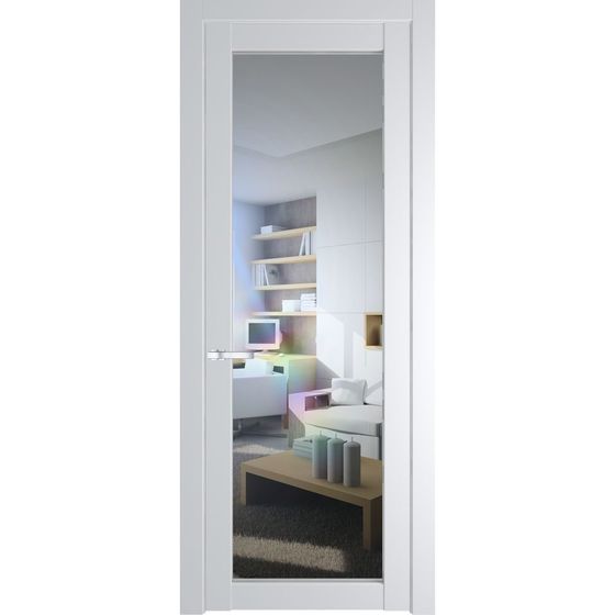 Межкомнатная дверь эмаль Profil Doors 2.1.2PD крем вайт остеклённая