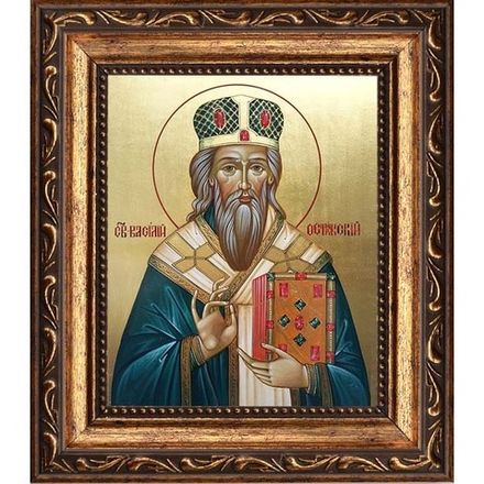 Василий Острожский, Требинский, Захолмский, Скендерийский Святитель. Икона на холсте.