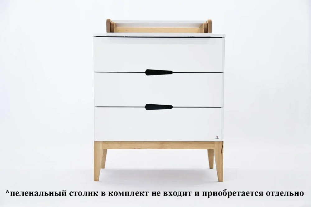 Комод ANTEMI Mia Light цвет: Белый/Дерево арт. НиК 69 б/д