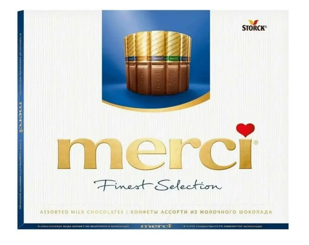 Merci набор шоколадных конфет ассорти 250г