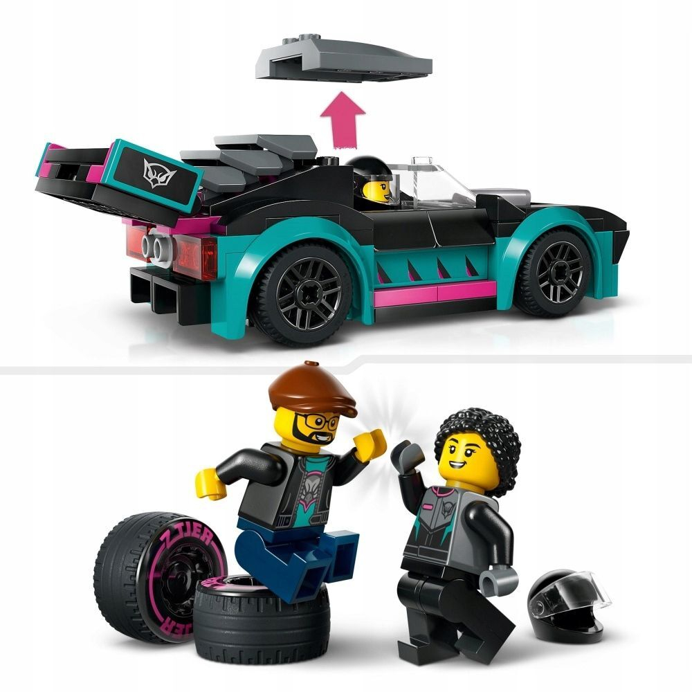 Lego City — отличные машины, гоночный автомобиль и грузовой автомобиль