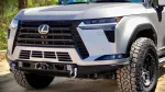 Силовой бампер передний с доп. светом и местом под лебедку для Lexus GX 550 GX550 2024+ Лексус защитный обвес