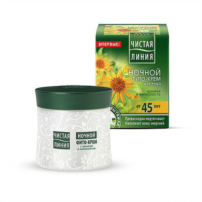 Чистая Линия,Кр, д/лиц,Арника и жим,45лет ночь(45мл)