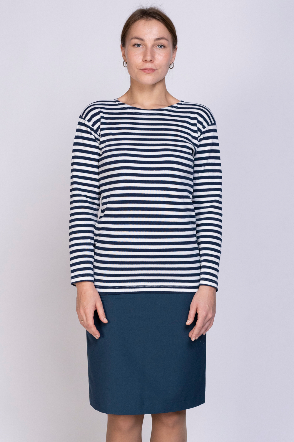 Тельняшка  сувенирная женская (темно-синие полосы)