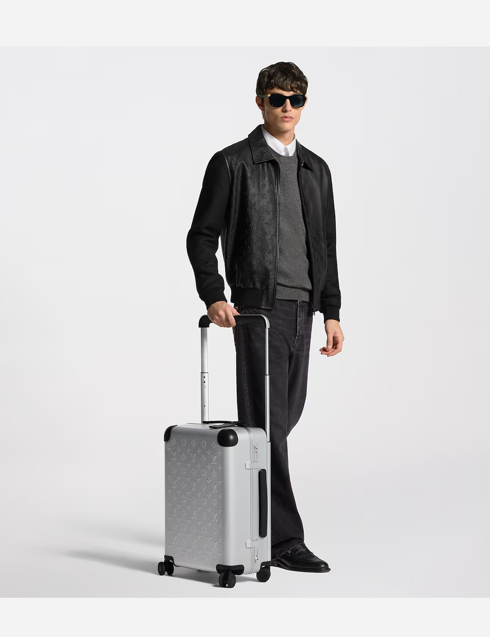 Чемодан Louis Vuitton Horizon 55 Customizable Aluminum "Black"