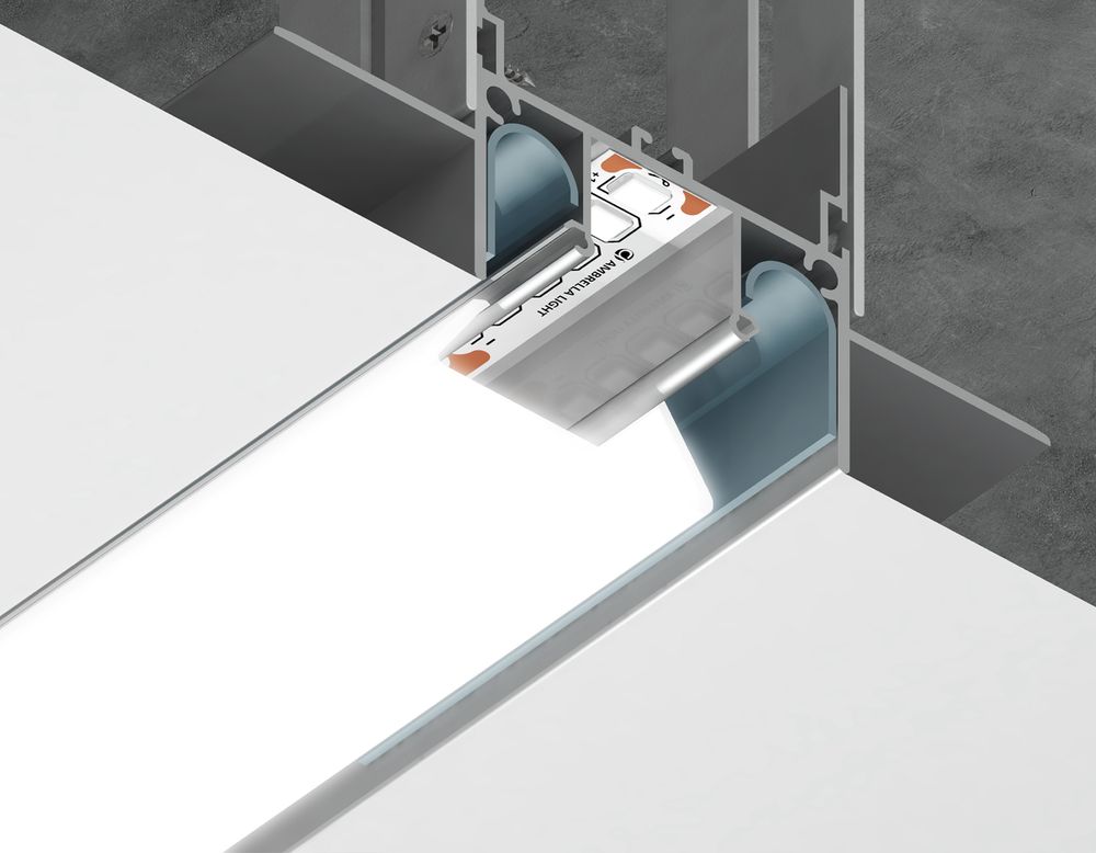 Ambrella Алюминиевый профиль для натяжного потолка 72.2*34 для светодиодной ленты до 13.2мм Alum Profile GP4000AL