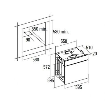 Электрический духовой шкаф CATA LC 860 BK