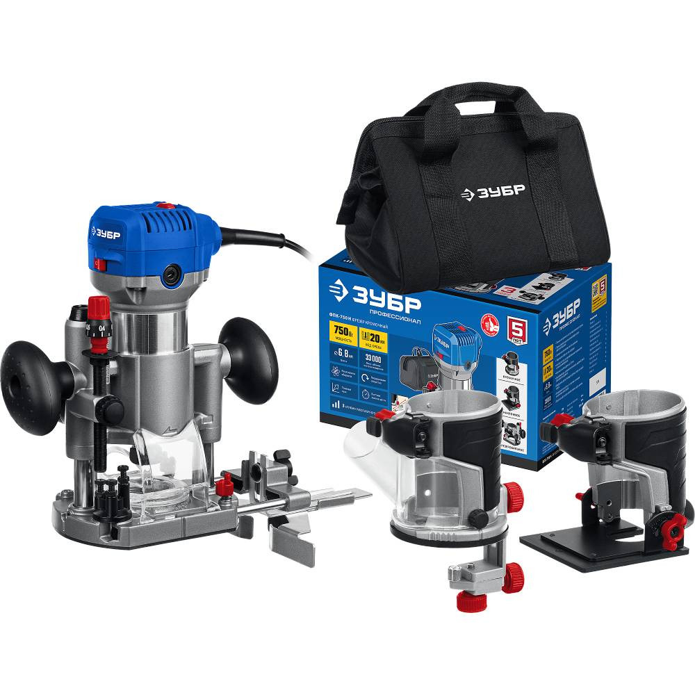 Фрезер кромочный Зубр Профессионал ФПК-750Н 750 Вт