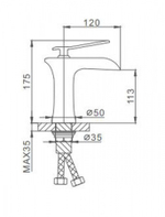 Смеситель для раковины FRAP (белый) F1052-52