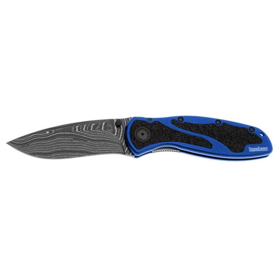 Нож KERSHAW Blur 1670NBDAM клинок из стали Damascus, рукоять Алюминиевый сплав (6061 T-6) / Trac-Tec