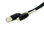 Кабель USB - Lightning Spring (черный) 1м
