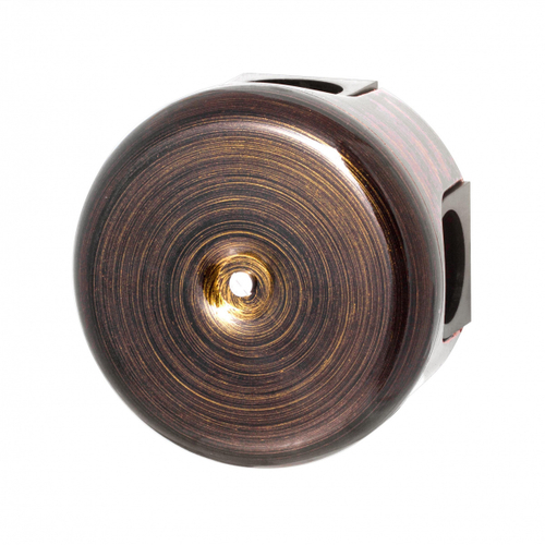 Распределительная коробка 78 мм, пластик, цвет Бронза (4 кабельных ввода в комплекте) B1-521-25-K