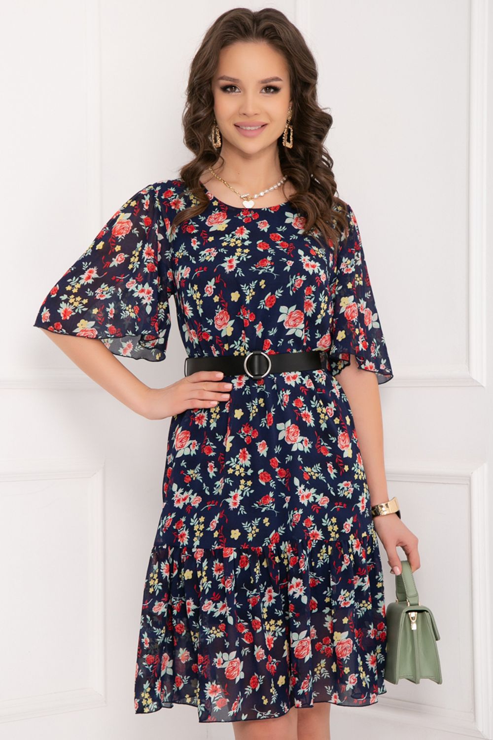 ПЛАТЬЕ СУПЬЕРИ (БЛУ ФЛОВЕРС) Bellovera (Акция)