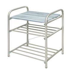 Банкетка в прихожую Б2 3-х ярусная на металлокаркасе, Ника