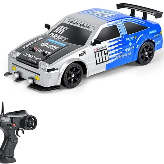 Радиоуправляемая машина для дрифта HB Toyota AE86 (4WD, свет, пар, акб, 1:16) - SC16A07