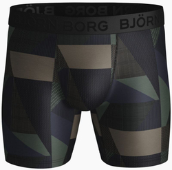 Боксерки теннисные Bjorn Borg Shorts Per BB Textured Block 3P - duck green