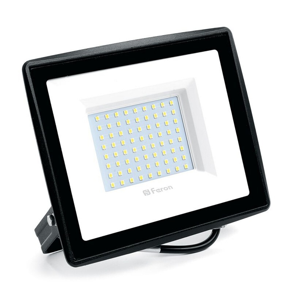 Прожектор светодиодный 2835 SMD 100W 4000K IP65 AC230V/50Hz. черный. LL-922