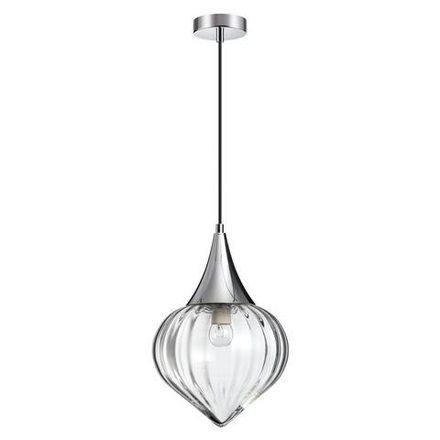 4949/1 PENDANT ODL22 401 хром/прозрачный/стекло Подвес E14 1*40W KESTA