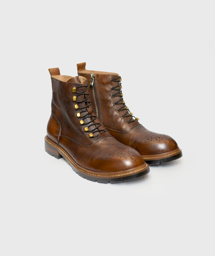 Ботинки мужские коричневые натуральная кожа