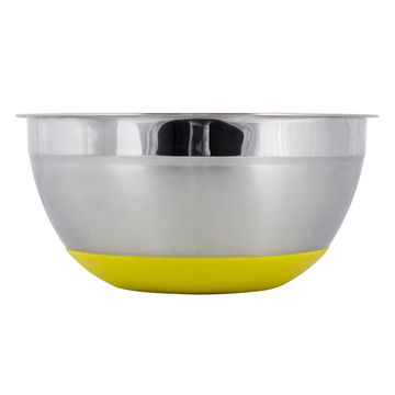 Миска 22х10 см. из нержавеющей стали Kamille КМ-4348 c силиконовым дном
