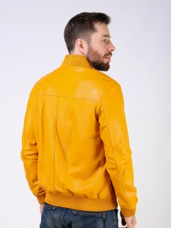 Кожаная куртка демисезонная Турция бомбер