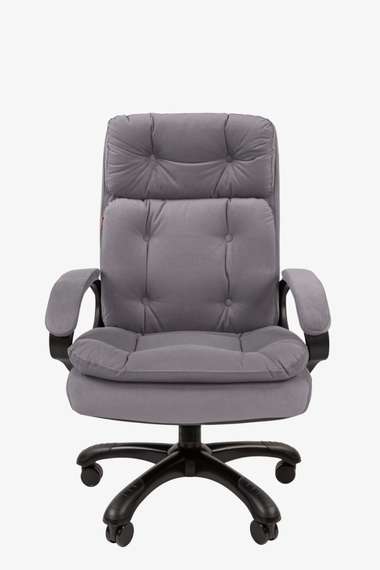 Офисное кресло Chairman 442 Россия ткань T-53 серый (черный пластик)