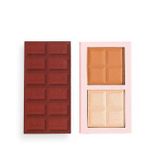 Палетка для контурирования лица Makeup REVOLUTION Chocolate Contour Bar LIGHT