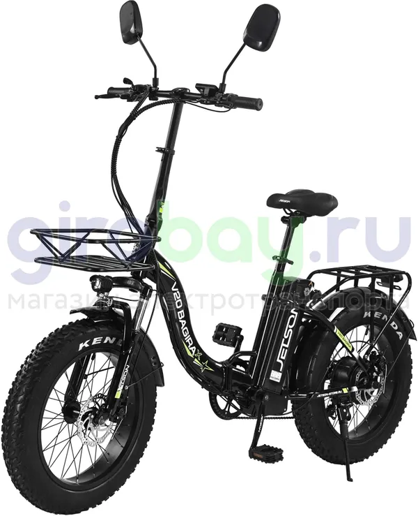 Электровелосипед Jetson V20 BAGIRA X (48v/25Ah) - Чёрный фото №1