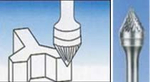 Бор-фреза тв.спл.   коническая 60°  (тип J) J0807F06