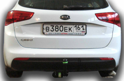 Фаркоп(прицепное) Лидер-Плюс для KIA CEED универсал, 2012-2018(паспорт и сертификат в комплекте)(без электрики)K119-A