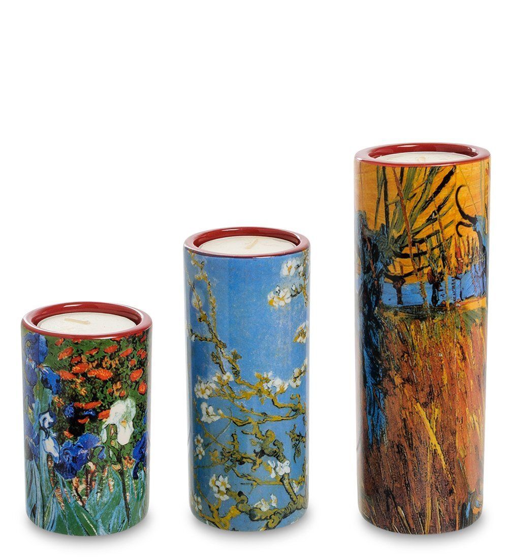 pr-TS01GO Набор подсвечников «Willows - Irises - Blossom» Винсент Ван Гог (Museum Parastone)