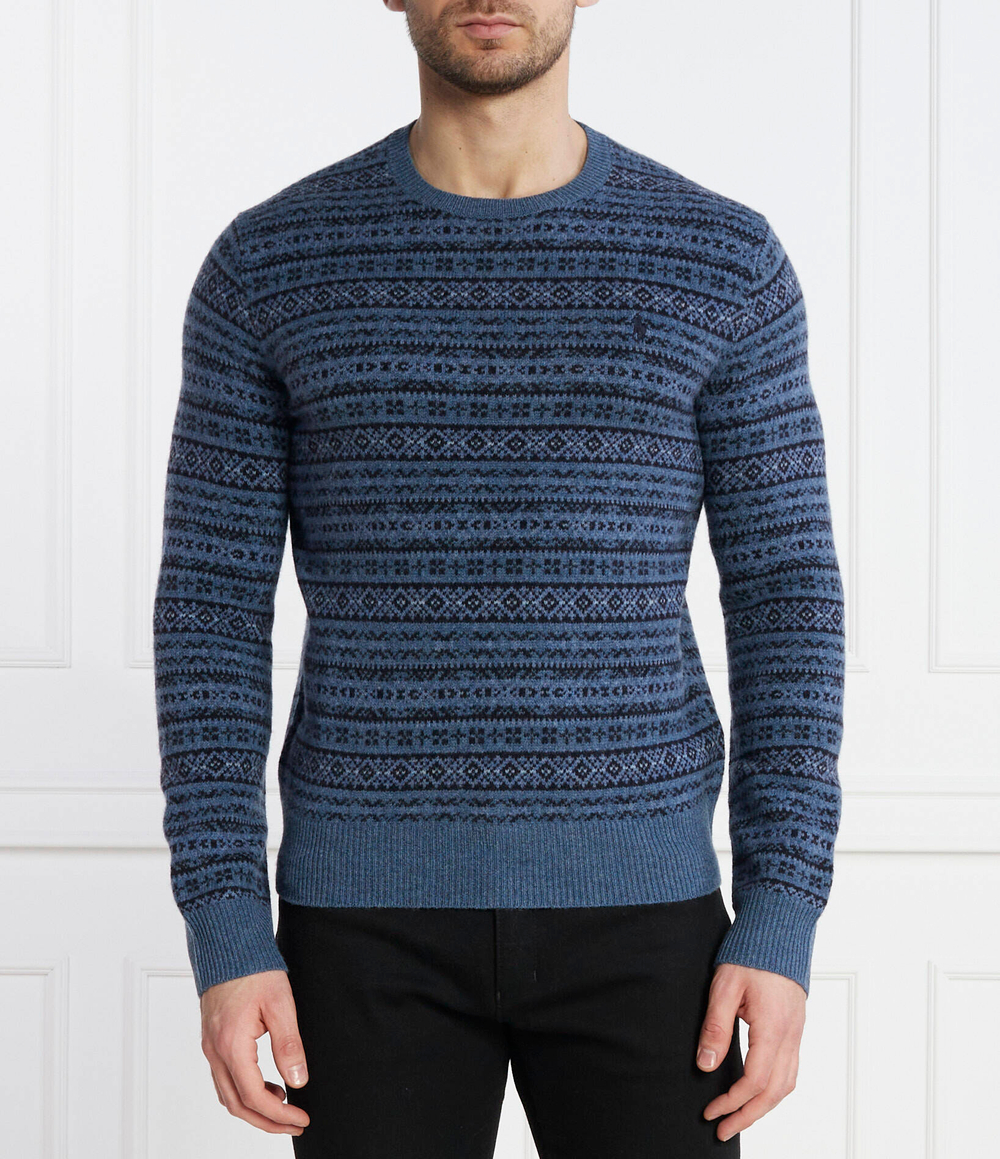 Хлопковый свитер POLO RALPH LAUREN - голубой(710918122)