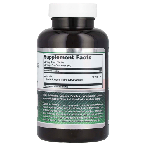 Amazing Nutrition, Мелатонин, 10 мг, 360 таблеток