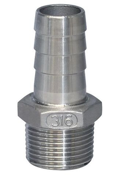 Патрубок под шланг с внутренним диаметром 15 мм, наружная резьба 3/8 дюйма (10254823).