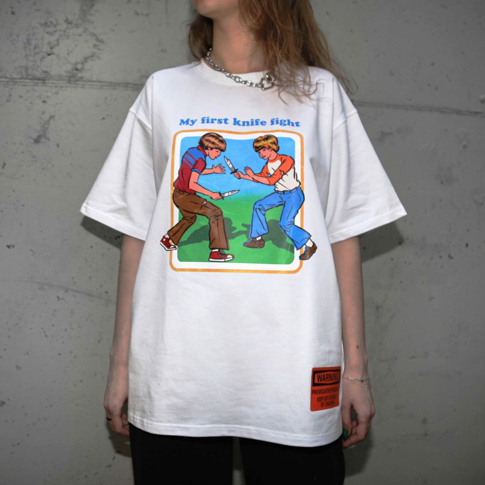 Футболка SR by Epic Merch My First Knife Fight Белая