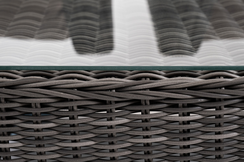 "Капучино Сингл" лаунж-зона из искусственного ротанга, цвет графит