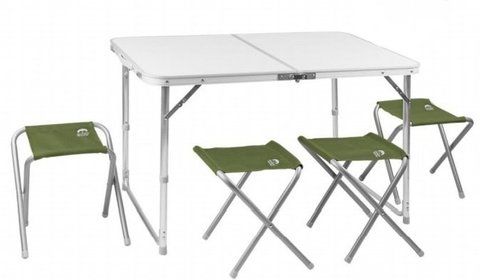 Набор мебели Jungle Camp 95 зеленый (стол+4 стула) 70742