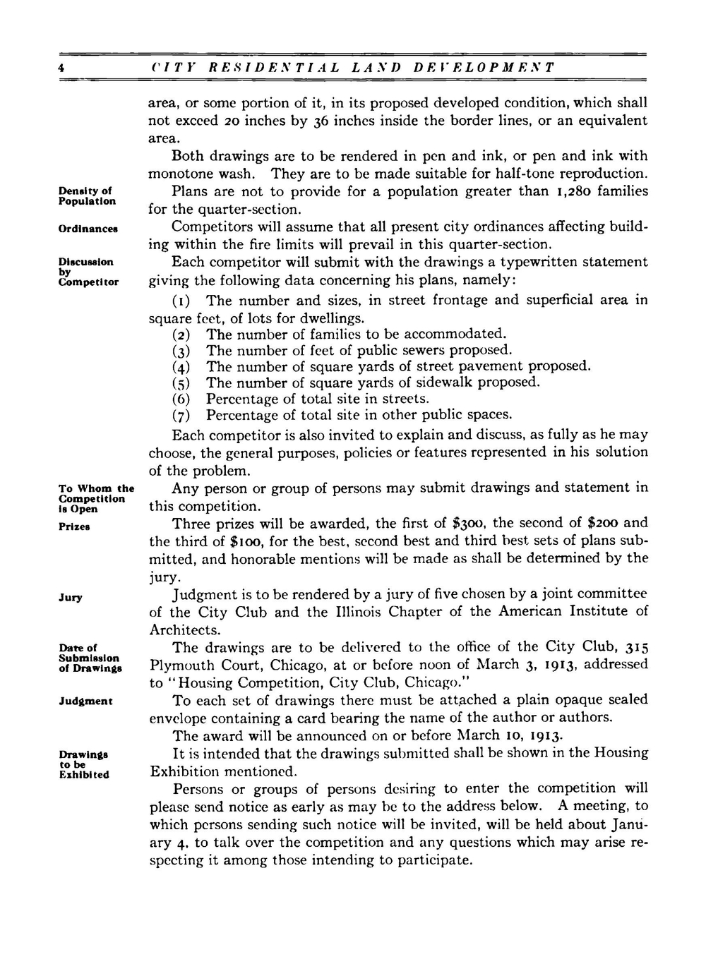 City Residential Land Development. Studies in Planning | Alfred Beaver Yeomans