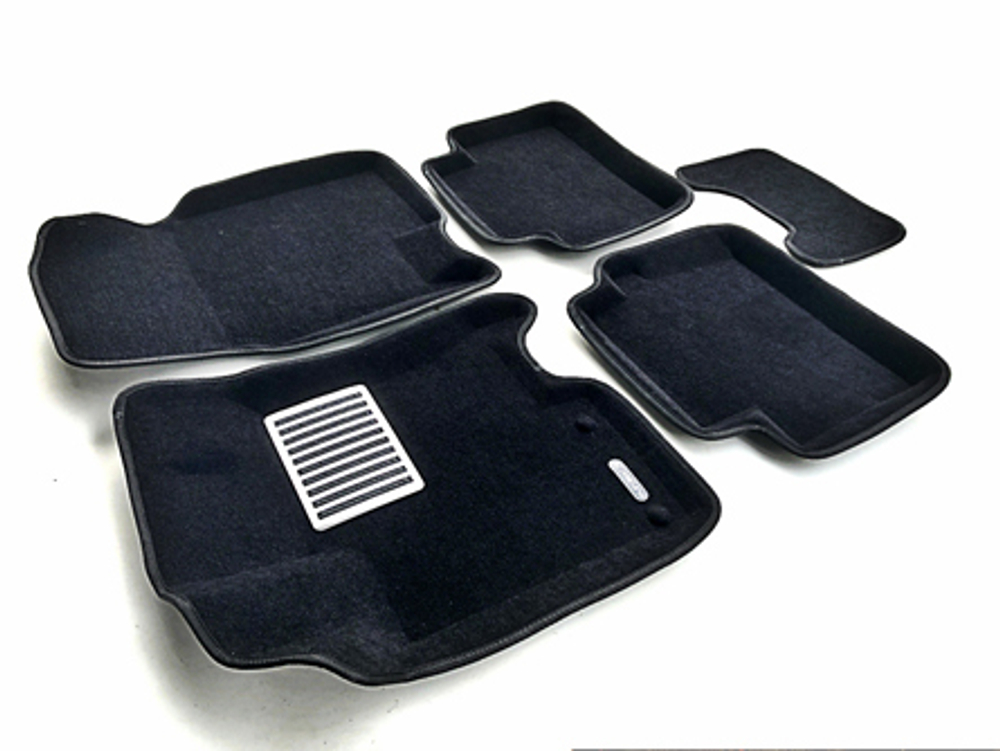 Коврики салона для NISSAN Qashqai (2007-2013) Euromat 3D Lux черные. Арт. EM3D-003714