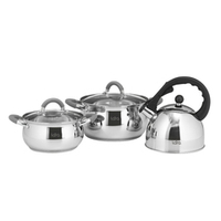 Набор посуды LARA Bell, 3 пр. (кастр. 2,7+4,7л + чайник 2,5л) LR02-103