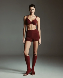 Шорты Лиса бордо