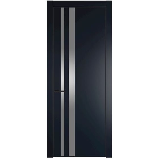 Profil Doors 20PA нэви блу профиль чёрный матовый стекло серебро матлак