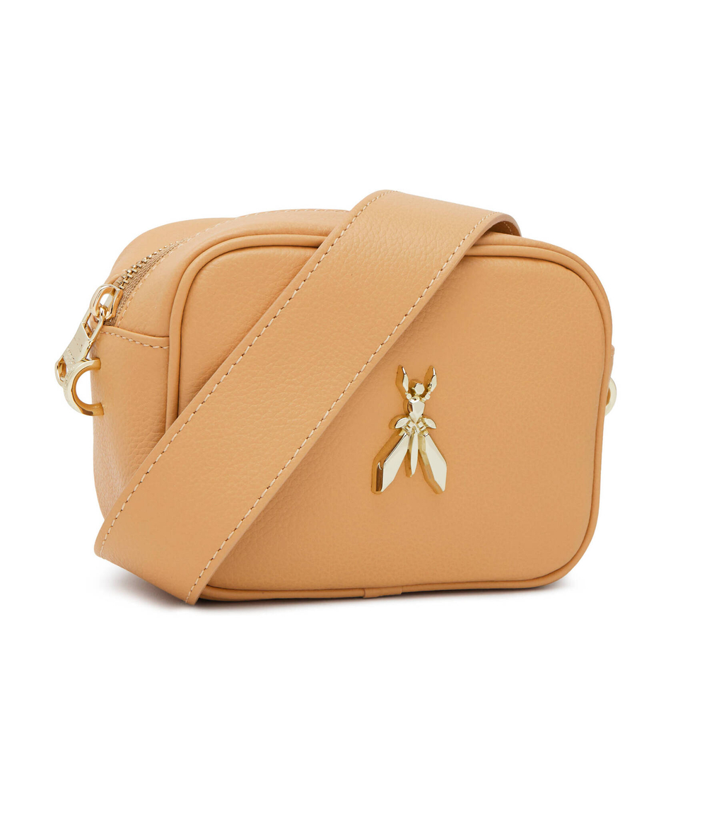 Кожаная сумка-мессенджер Patrizia Pepe - бежевый(8B0186 L001)