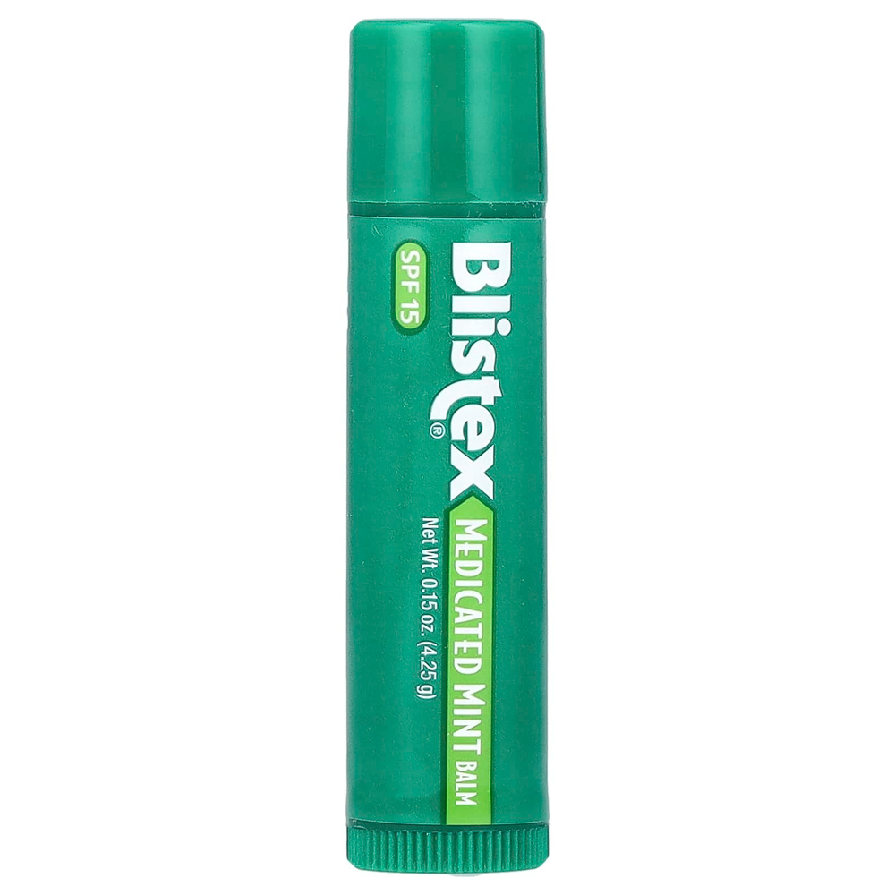 Blistex, заживляющий бальзам, защита губ с солнцезащитным фильтром, SPF 15, мята, 4,25 г (0,15 унции)